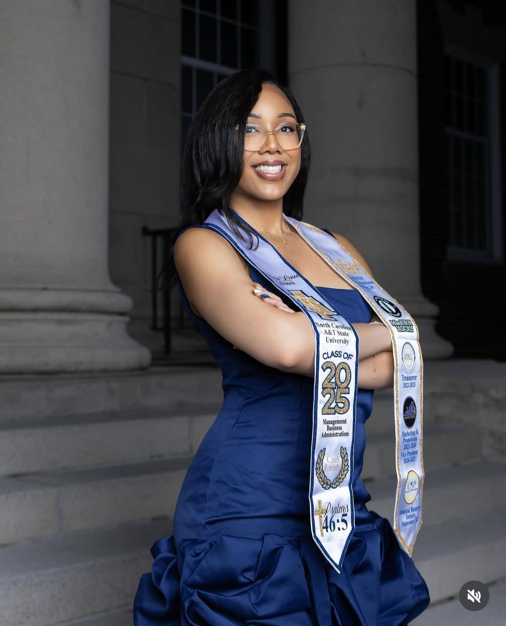 Glitter Trim Graduation Stole- CUSTOM