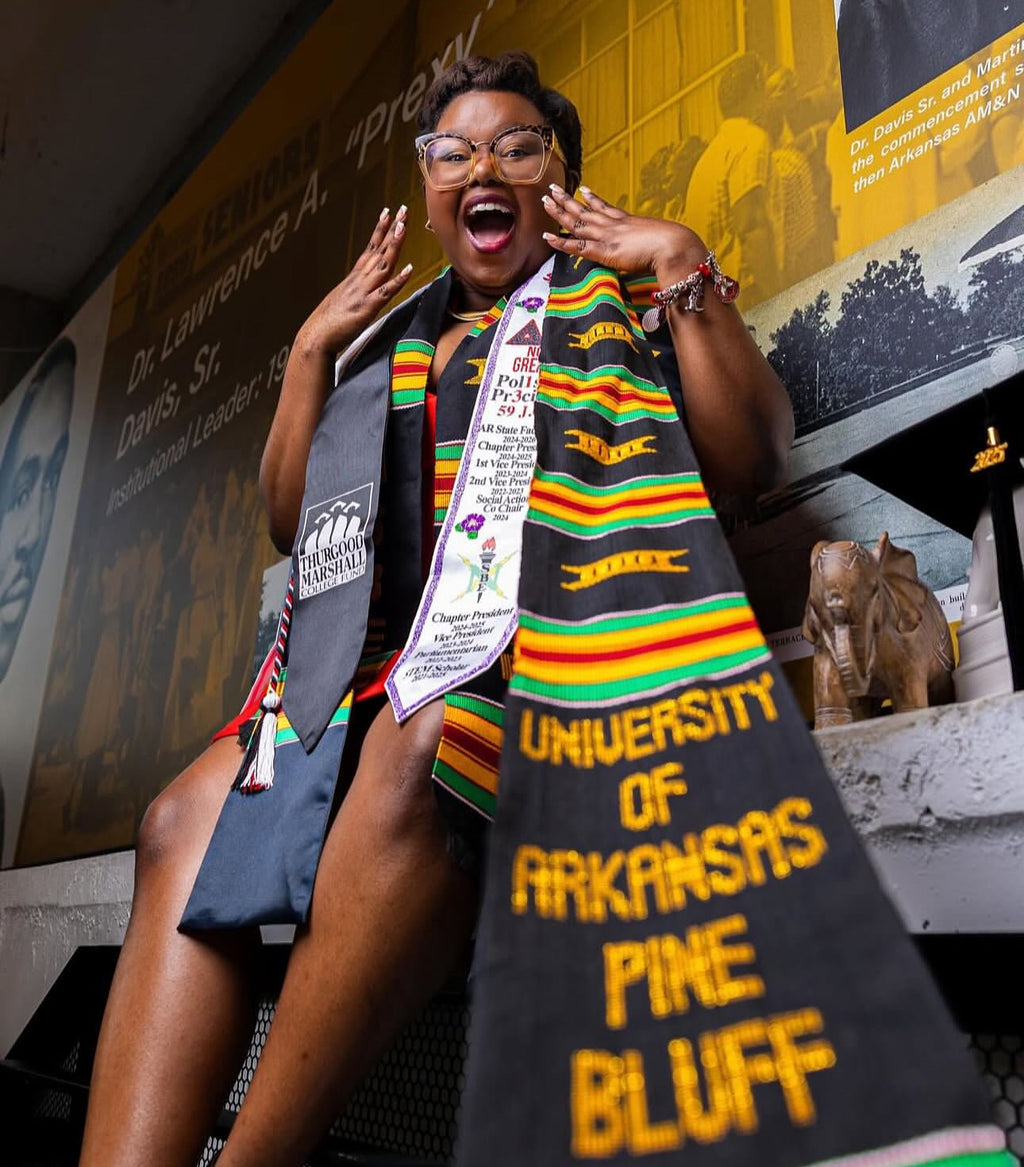 Glitter Trim Graduation Stole- CUSTOM