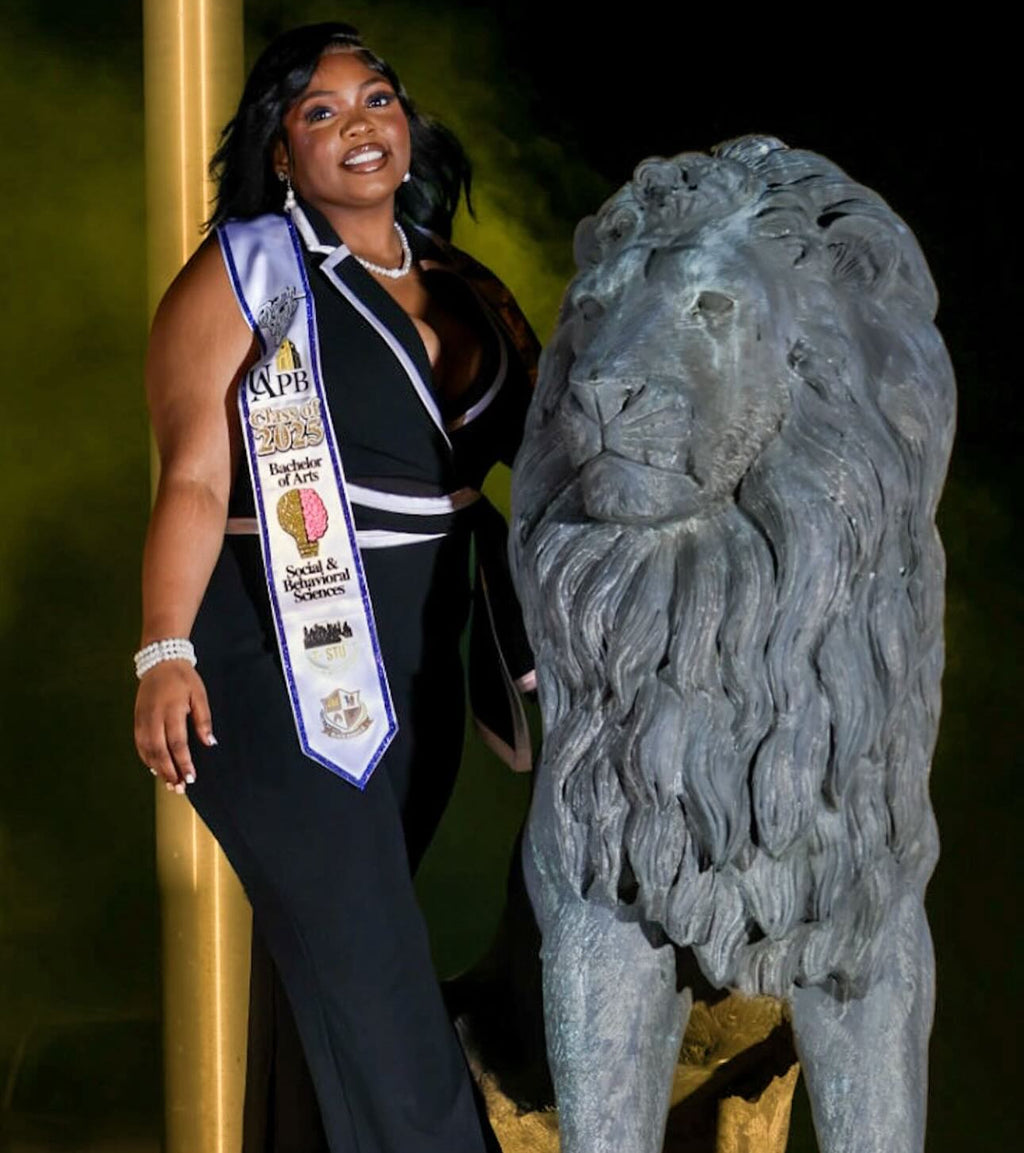 Glitter Trim Graduation Stole- CUSTOM