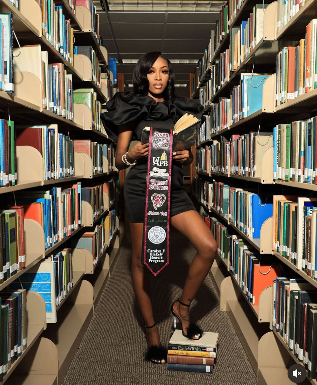 Glitter Trim Graduation Stole- CUSTOM