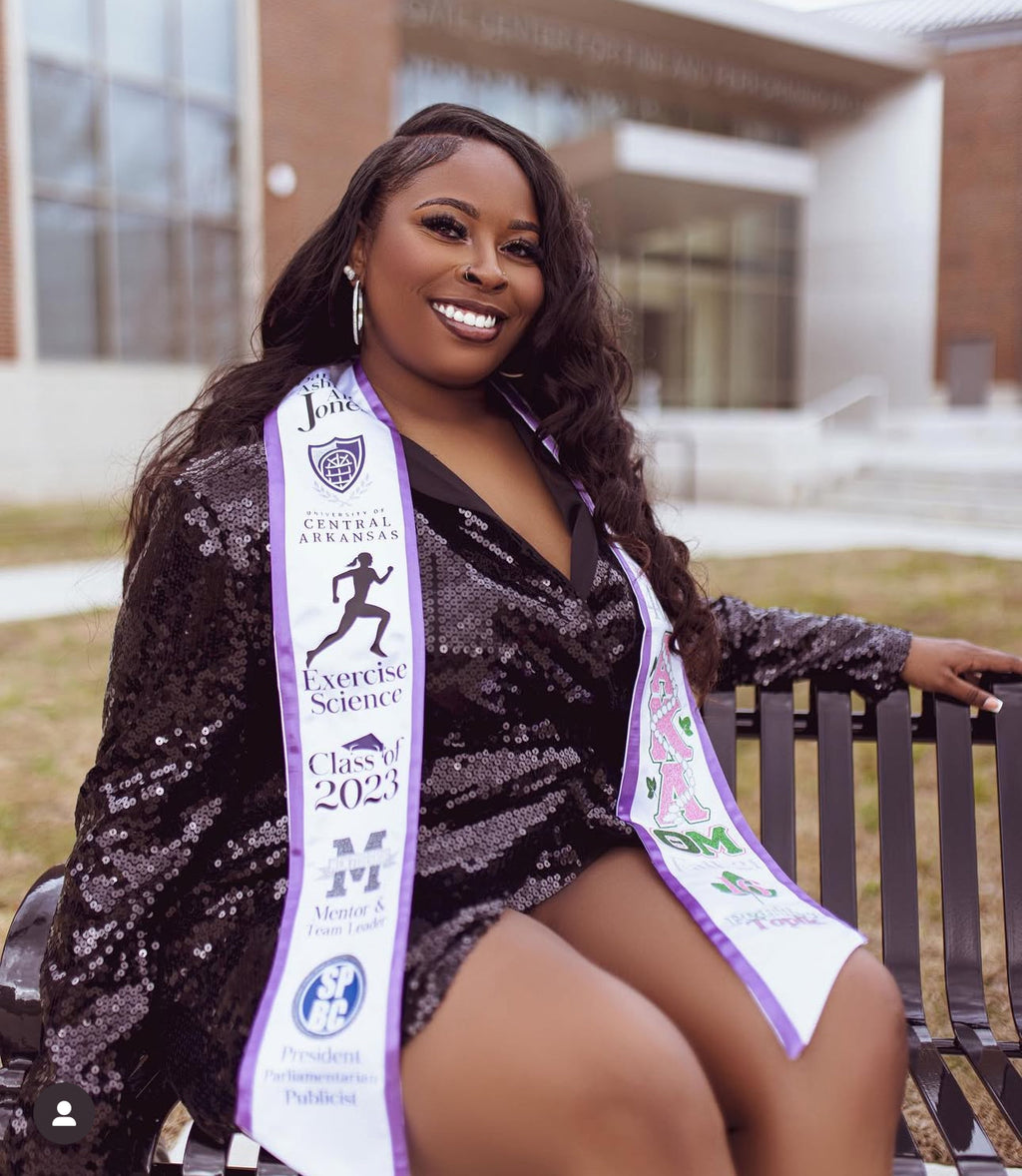 Satin Trimmed Graduation Stole- CUSTOM