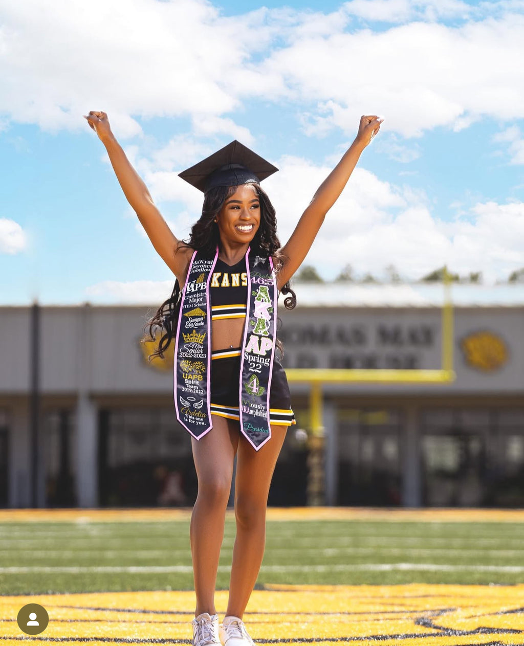 Glitter Trim Graduation Stole- CUSTOM