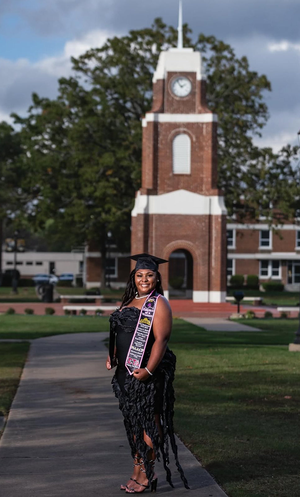 Glitter Trim Graduation Stole- CUSTOM