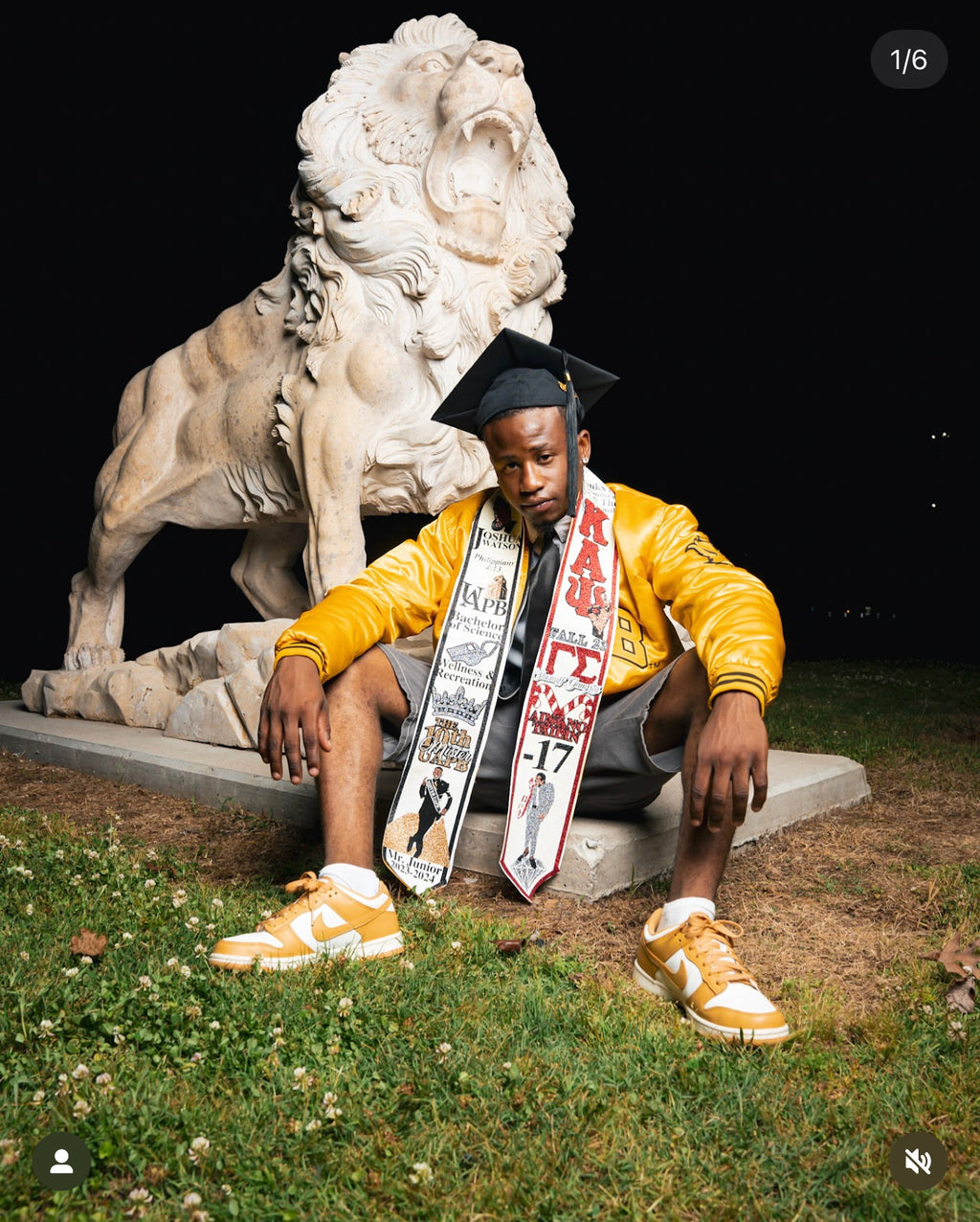 Glitter Covered Graduation Stole - CUSTOM