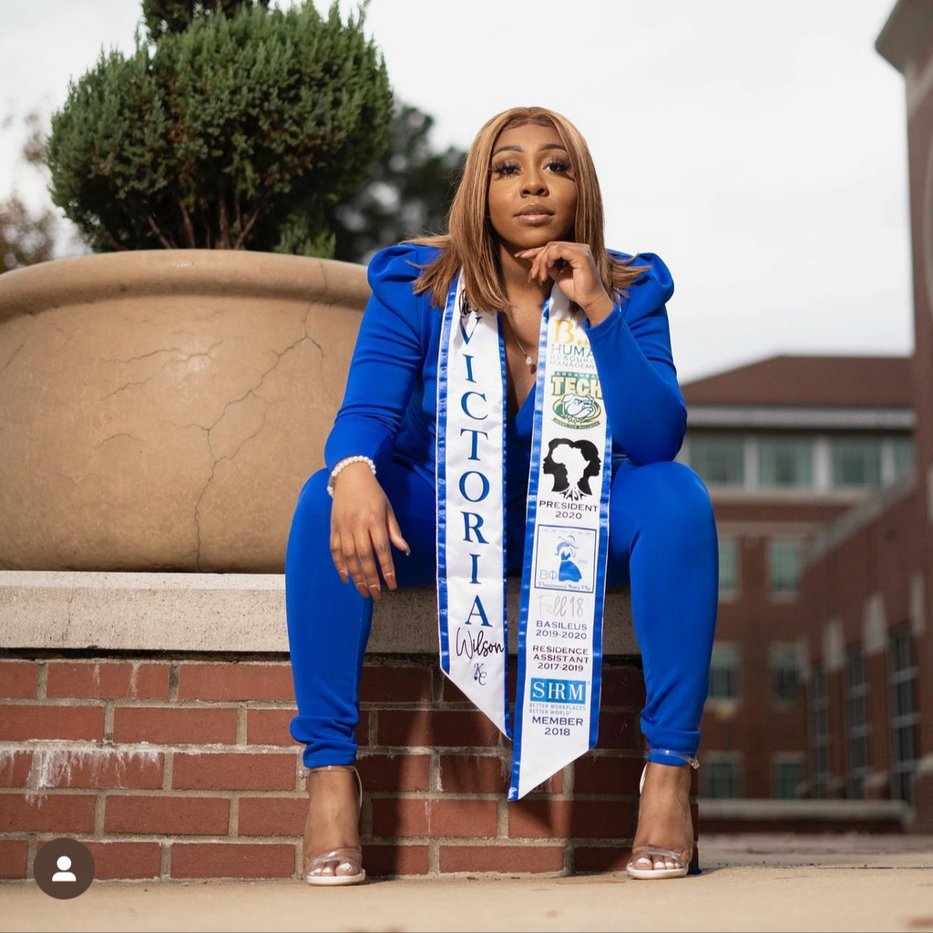 Satin Trimmed Graduation Stole- CUSTOM