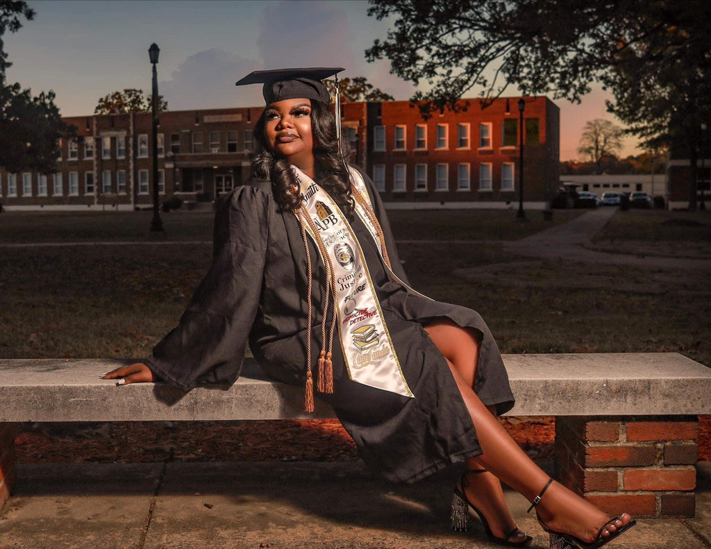 Glitter Trim Graduation Stole- CUSTOM