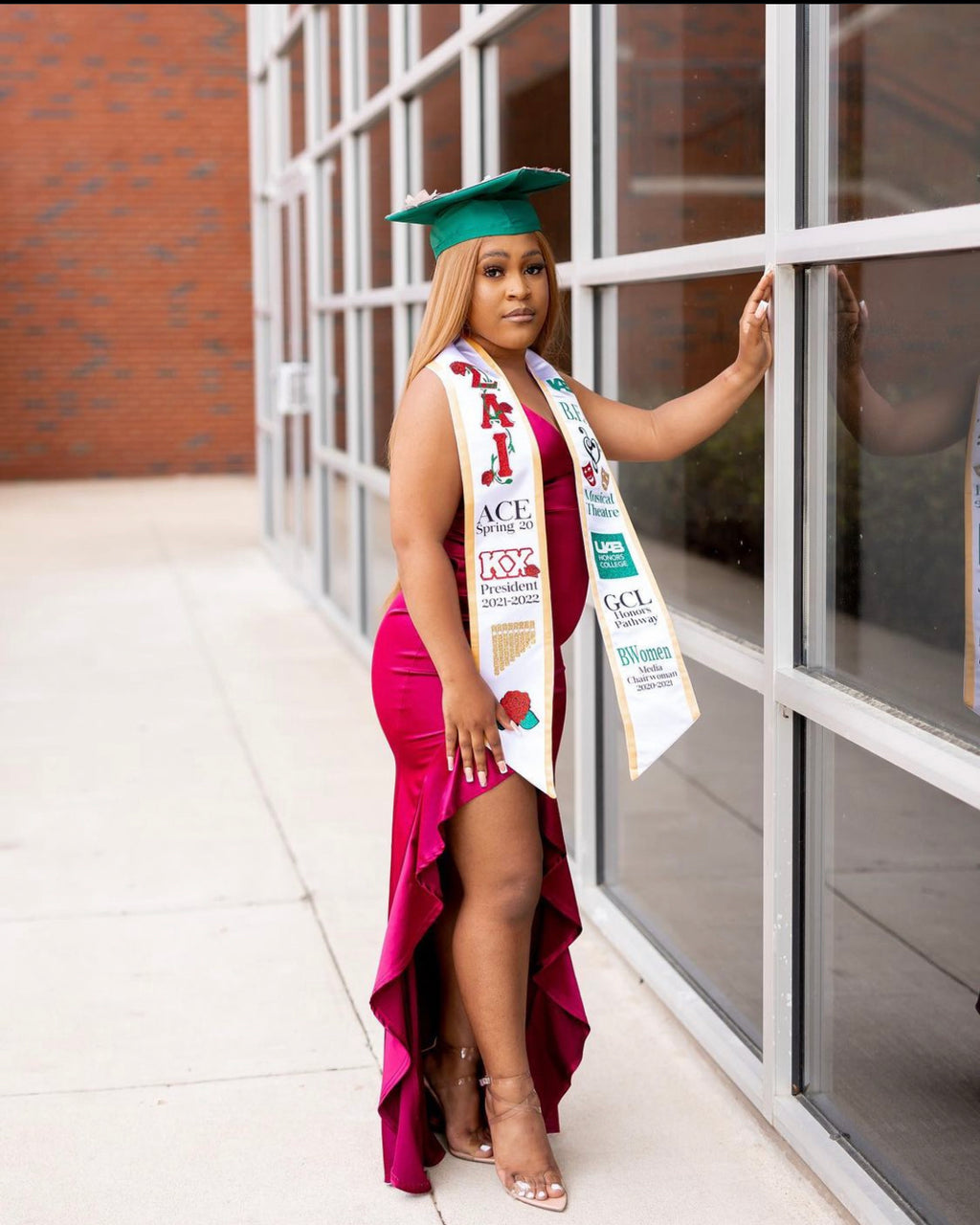 Satin Trimmed Graduation Stole- CUSTOM