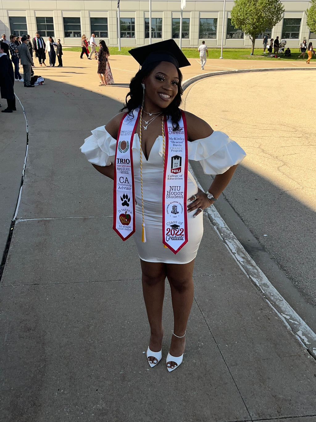 Satin Trimmed Graduation Stole- CUSTOM