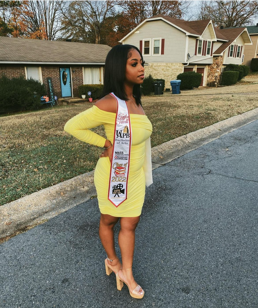 Glitter Trim Graduation Stole- CUSTOM