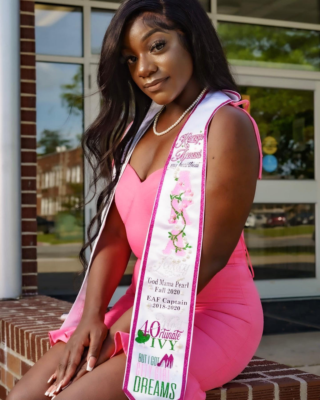 Glitter Trim Graduation Stole- CUSTOM