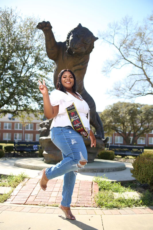 Glitter Covered Graduation Stole - CUSTOM